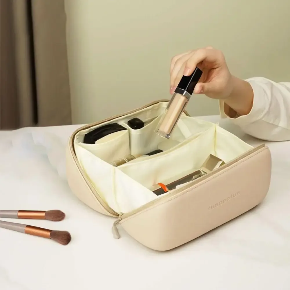 sac de toilette de luxe portable grande capacité pour femme, design capsule, étanche, pour voyage
