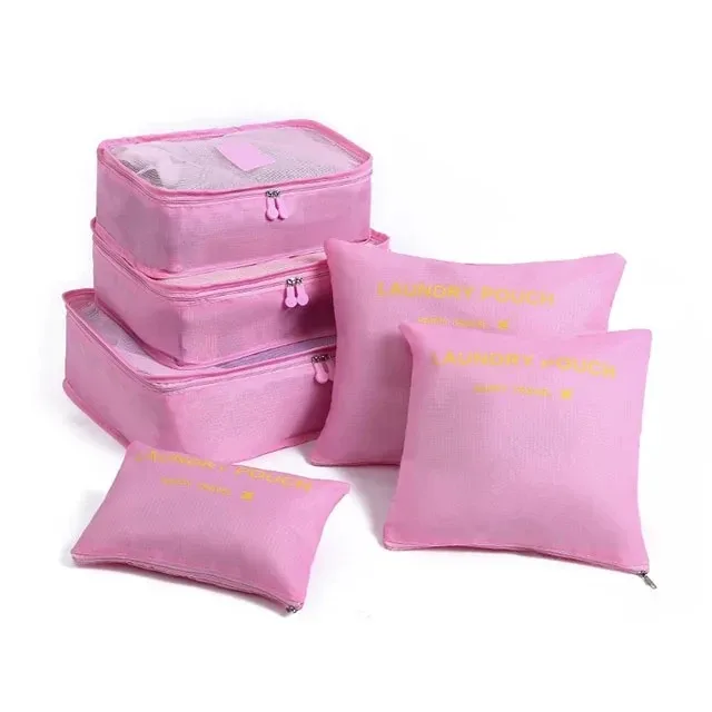 organisateur voyage sacs rangement polyester multifonction cube taille couleur variée usage bagages compression vêtements