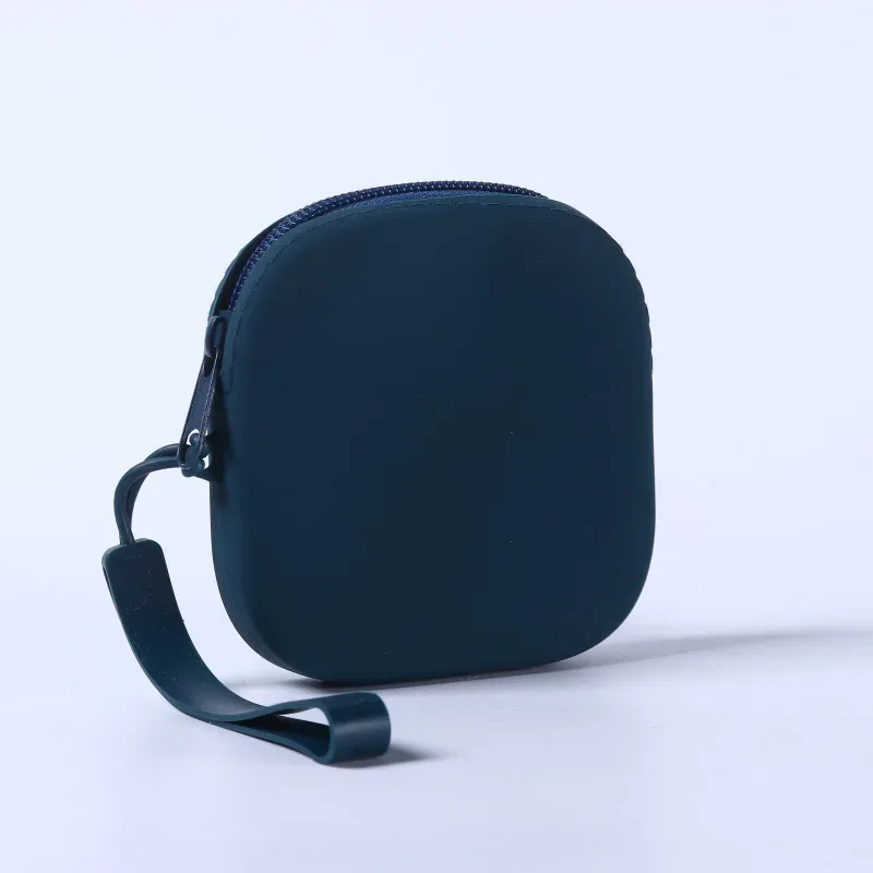 pochette de rangement en silicone, sac à cosmétiques à fermeture éclair, matériau en silicone souple, cadeau multicolore pour bricolage