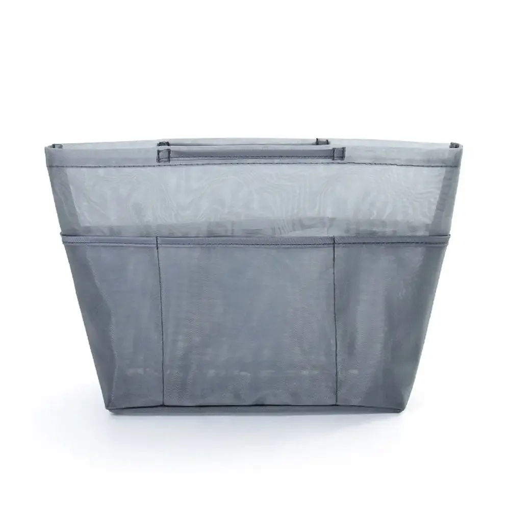 Nouveau sac intérieur en maille de nylon, grande capacité, anti-affaissement, sac fourre-tout, extensible, multi-poches, poche insérée pour sac Longxiang