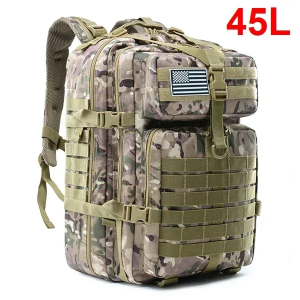 sac à dos tactique 30/50l pour homme, sac de voyage, sac de survie en plein air, sac d'assaut 3p, sac edc molle, sac de randonnée, trekking et chasse