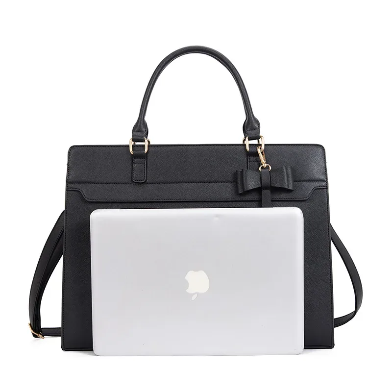 porte-documents pour ordinateur portable de grande capacité 15.6 pouces pour femmes, fourre-tout multifonctionnel, sac à main à bandoulière, sac de travail