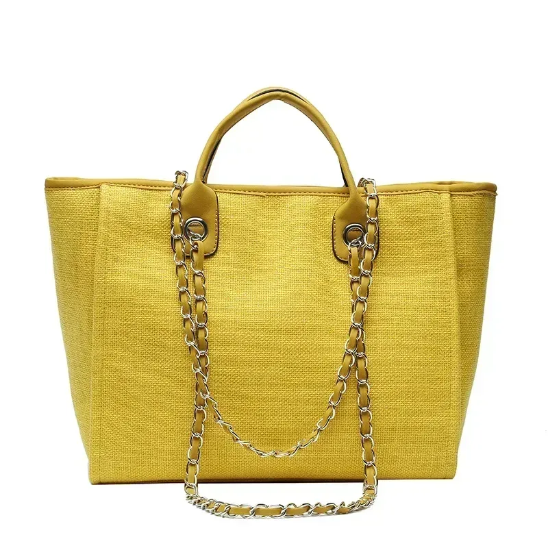 mode maquillage concepteur grandes femmes 2025 nouvelle mode coréenne décontracté grande capacité épaule bandoulière chaîne sac fourre-tout