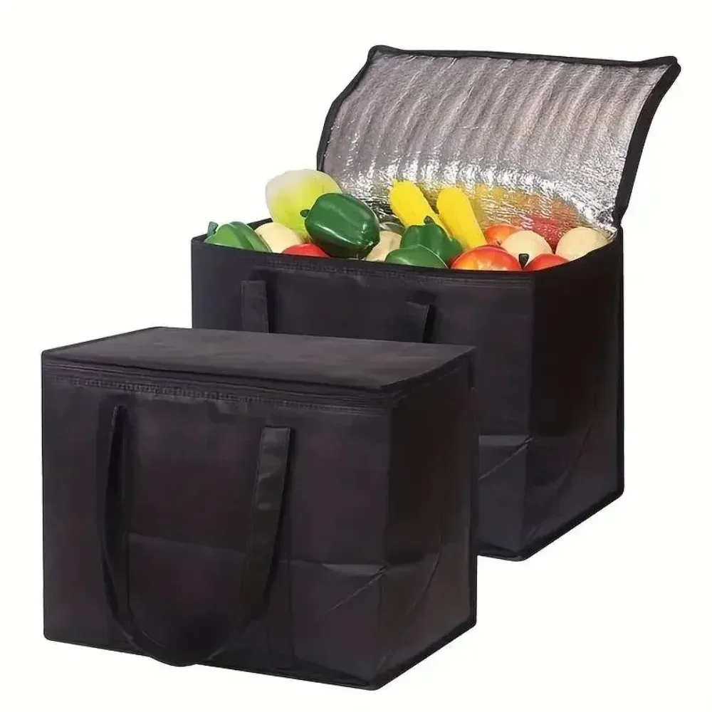 sac isotherme de voyage extra large 31l, glacière de camping, sac de pique-nique, sac isotherme pour boissons et glace, sac de rangement pour aliments et boissons