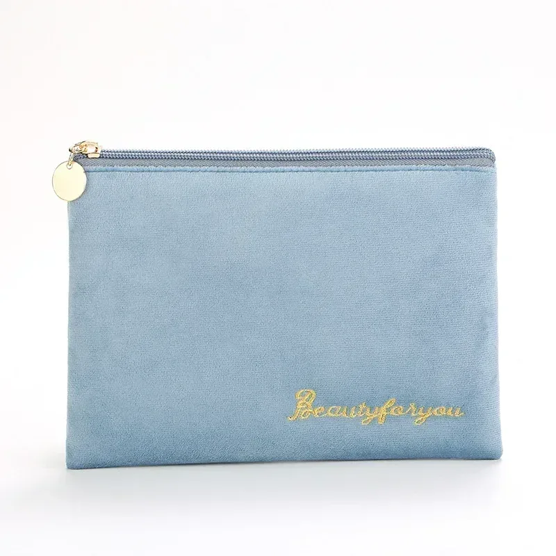 mode femmes sac cosmétique voyage serviette hygiénique maquillage articles de toilette lavage organisateur sac de rangement velours nécessaire maquillage pochette