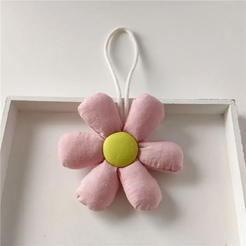 lanière florale en peluche de style coréen, sac à dos frais, breloques de sac à pendentif, accessoires d'allumette, décoration de fleur de gril