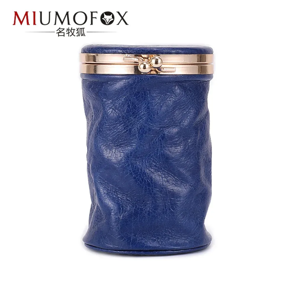 mini sac à cosmétiques en cuir pour femmes, organisateur de rouge à lèvres vintage portable avec miroir, petite pochette mignonne pour sac à main, essentiels de voyage