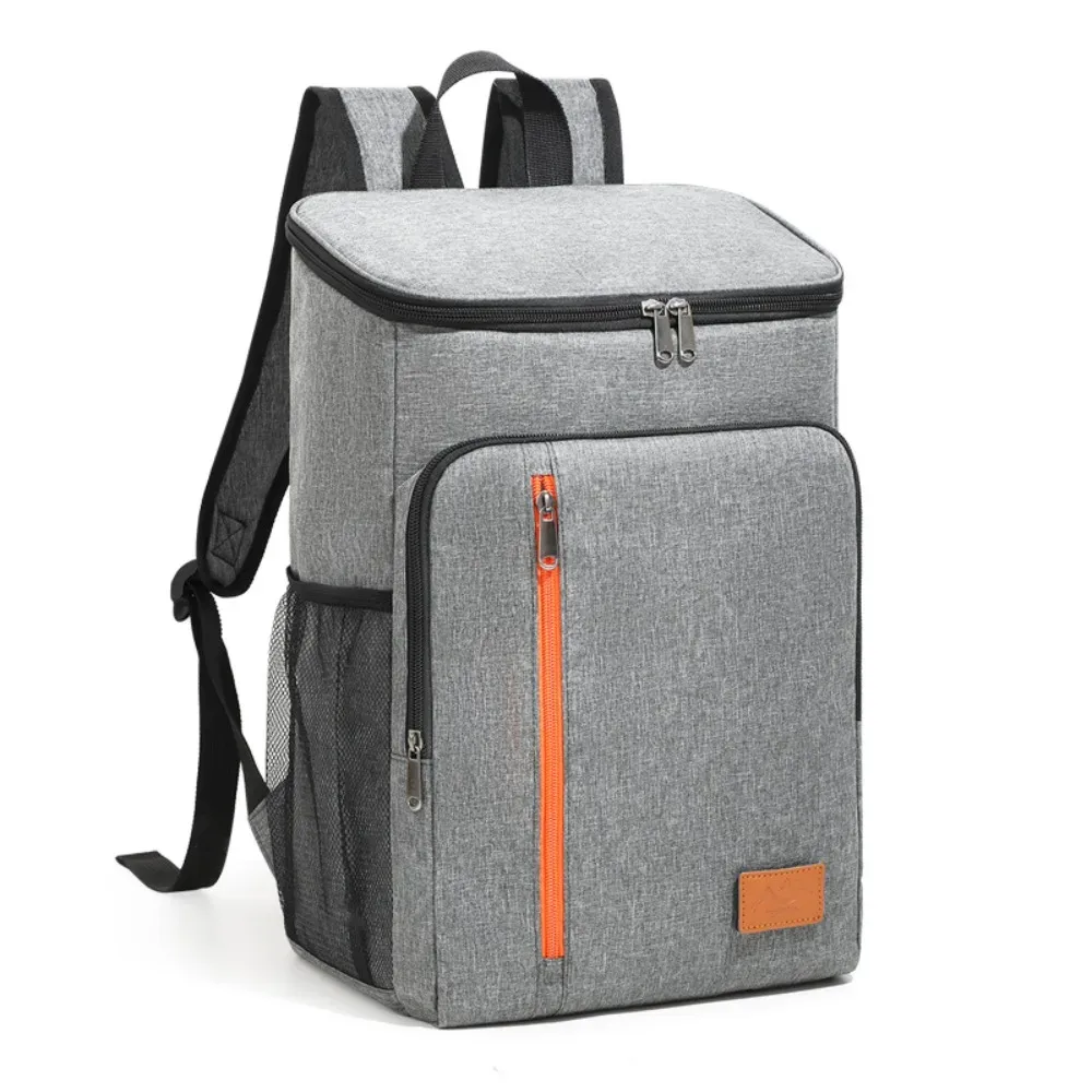 sac à dos isotherme double épaule, épais, portable, pour repas, en tissu oxford, grande capacité, sac isotherme tendance