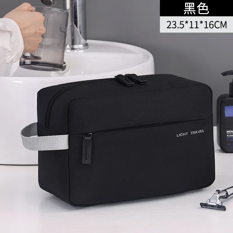 sac de rangement cosmétique imperméable léger de grande capacité avec compartiments, pochette de toilette pliable pour maquillage
