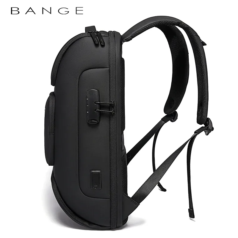 bange-sac à dos pour ordinateur portable pour homme, sac à dos d'affaires, grande capacité, voyage, étanche, antivol, sr sports mochila, 17.3 pouces