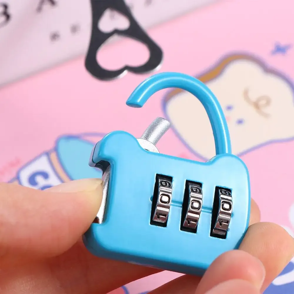 cadenas verrouiller métal code numérique portable pratique marron dore rose orange voyage petite taille