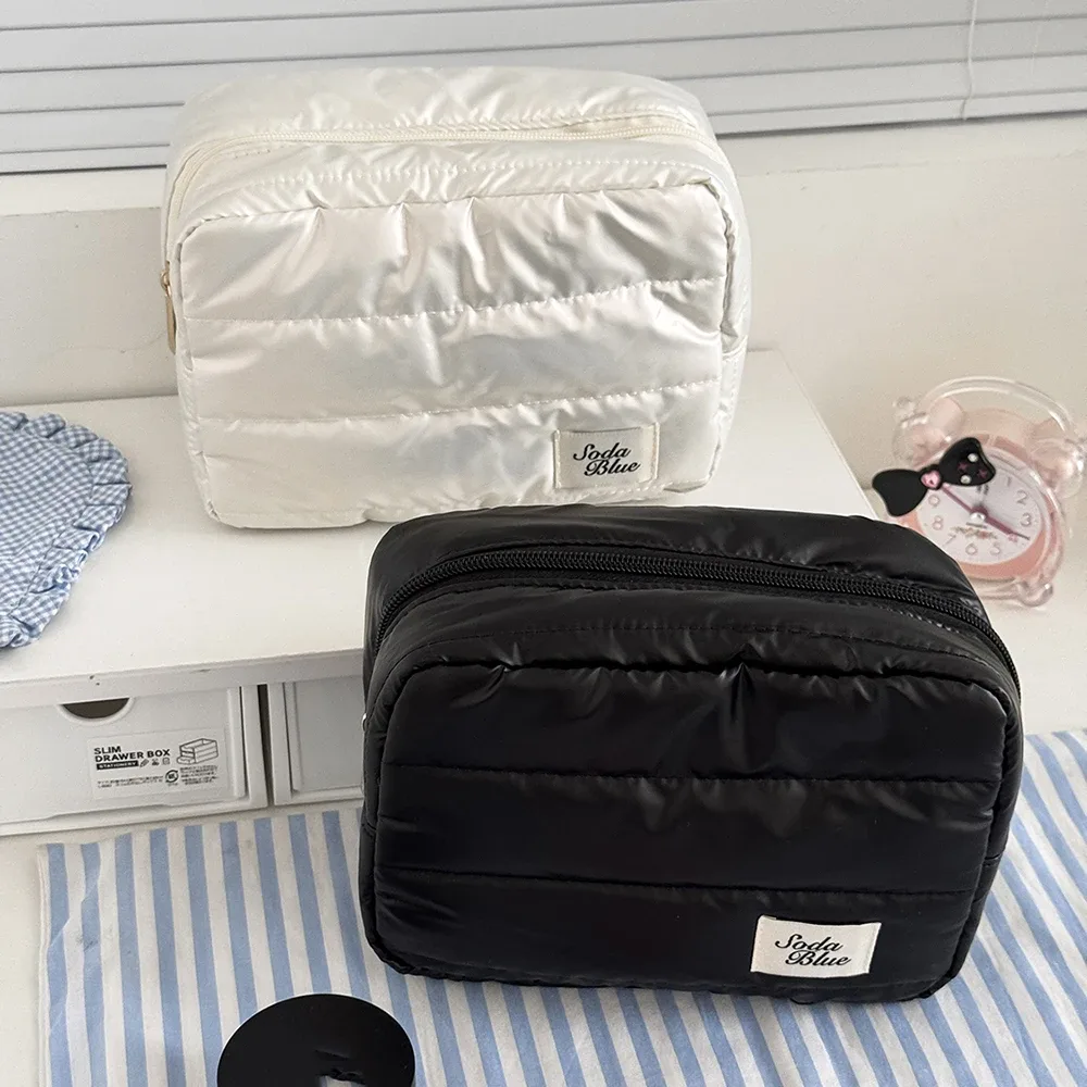 sac à main de luxe étanche de grande capacité pour femmes, pochette de rangement de cosmétiques et de toilette, sac carré élégant à fermeture éclair pour dames