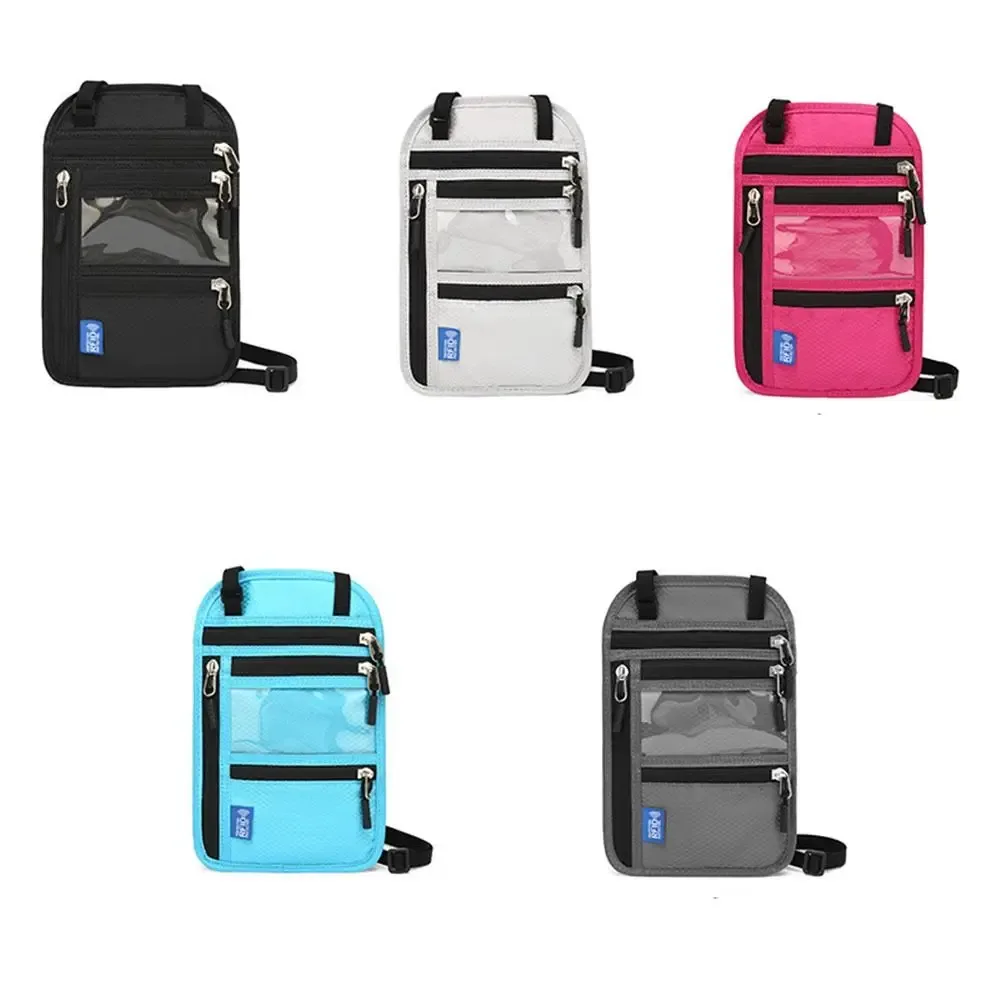 sac de voyage anti-rfid multi-poches, imperméable, avec sangle de cou réglable, antivol, pour homme, pochette bandoulière.