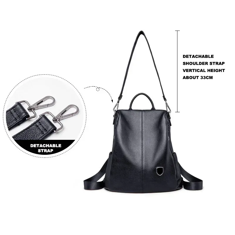 sac à dos en cuir véritable pour femme, cuir de vachette, sac à dos, collègue, filles, étudiant, sac d'école, sac à dos de voyage pour femme, sacs initiés