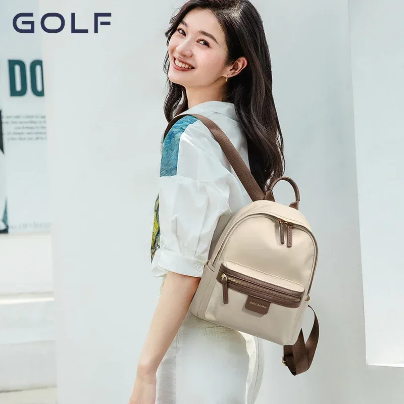 golf-petits sacs à dos anti-vol avec fermeture éclair pour femme, sacoches d'école pour étudiants, tendance 2024