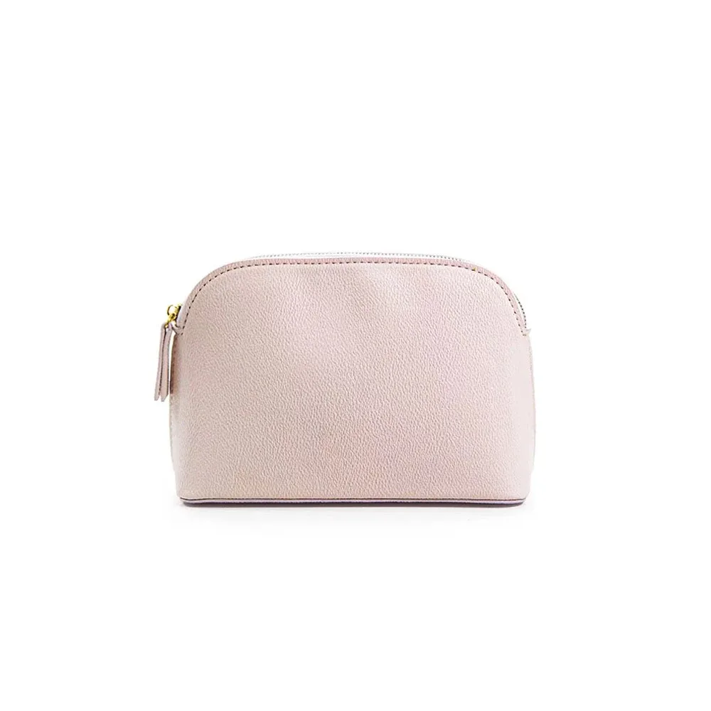 sac compression cuir similicuir texture grainée couleurs rose violet bleu gris noir rouge kaki beige lisa doré voyage cosmétiques