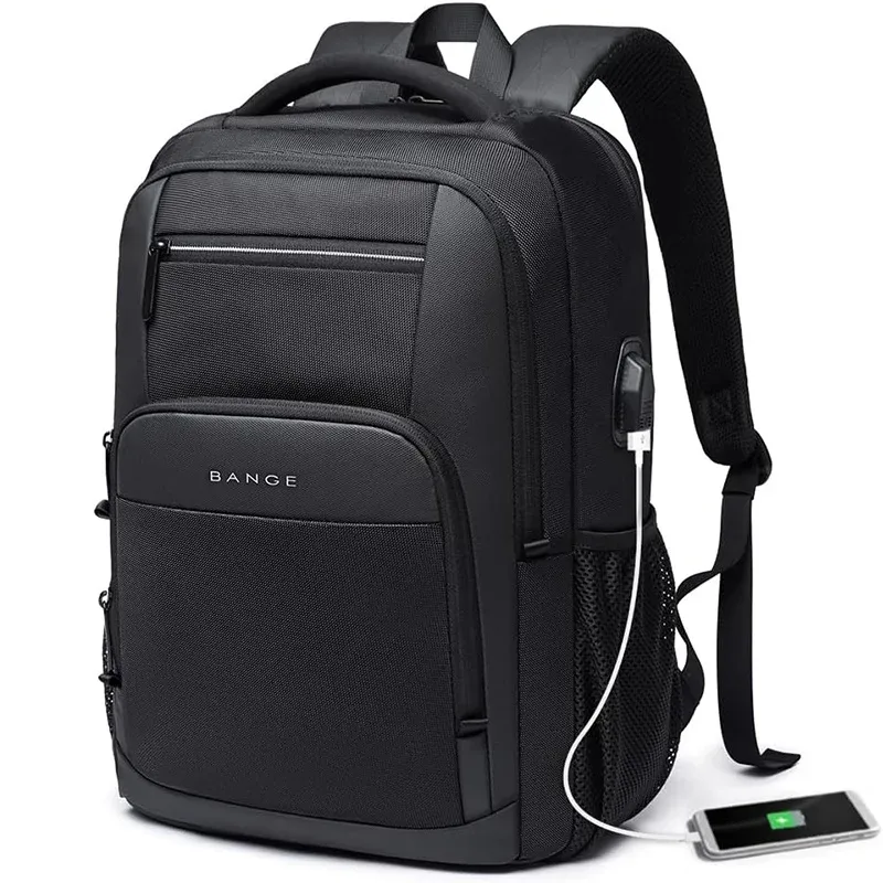 sac dos oxford université noir polyester usb poignée souple bandoulière arquée jacquard classique patchwork