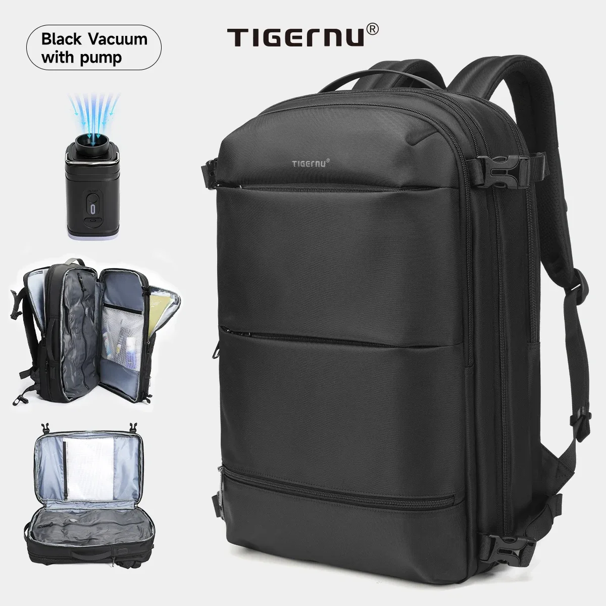 tigernu sacs à dos sous vide hommes sacs extensibles 17 pouces sac à dos pour ordinateur portable sacs hommes sacs à dos de voyage grande capacité sac à dos femmes sac