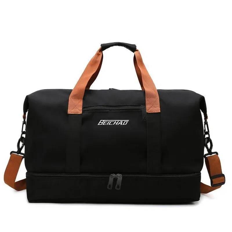 sac de voyage portable de grande capacité, pochette de rangement imperméable en oxford pour la natation, les courts séjours, les voyages d'affaires, bagages légers