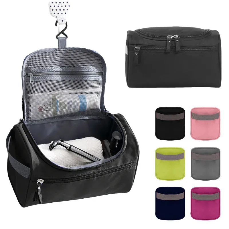 trousse de toilette de voyage suspendue avec crochet, organiseur de cosmétiques étanche pour la salle de bain et les voyages d'affaires