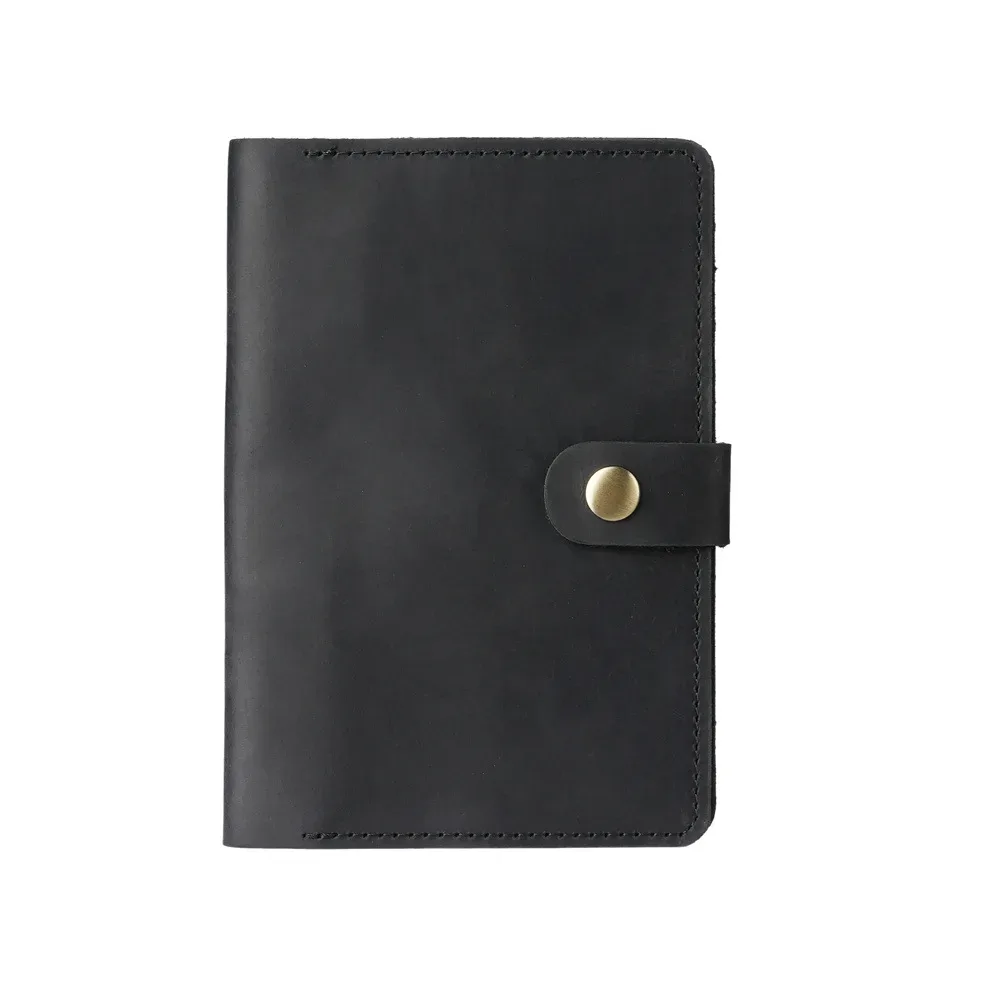 pochette voyage cuir vache marron clair button closure intérieur liège beige organisateur documents neutral