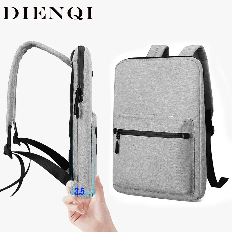 Sac Dos Nylon Gris Fonction Ultra Léger Bandoulière Arquée Fermeture Éclair Poche Limon Bouton Broderie Style Décontracté