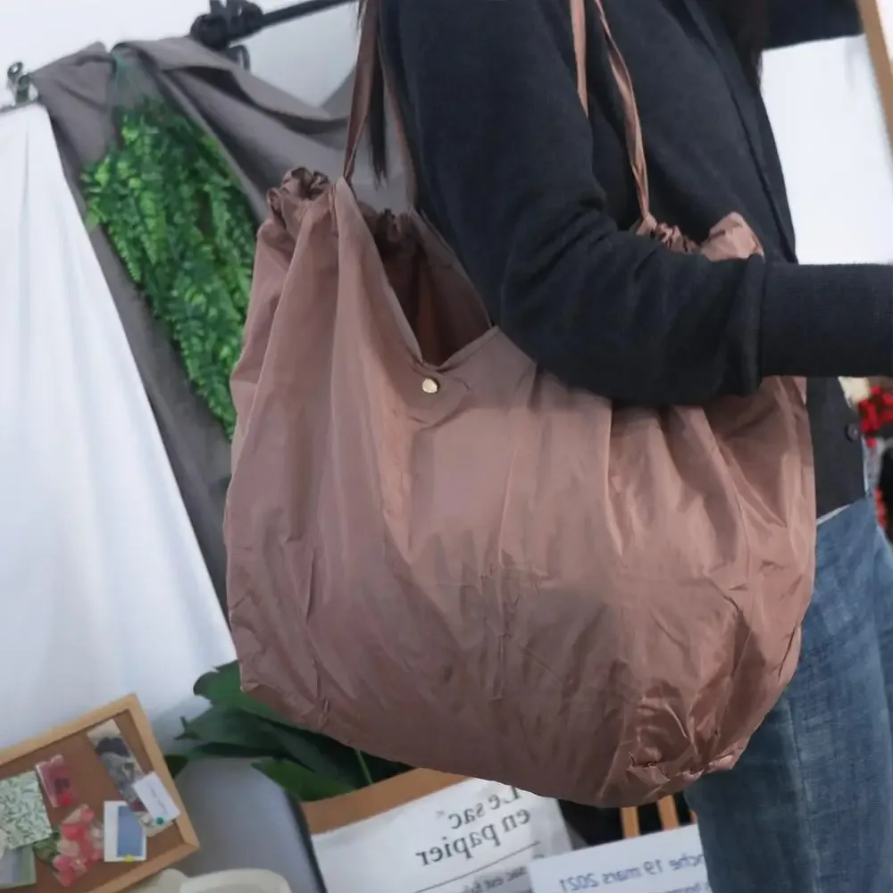 sac à main pliable, sac de shopping de grande capacité, sac à bandoulière pliable, sac écologique portable, sac de rangement écologique pour femmes