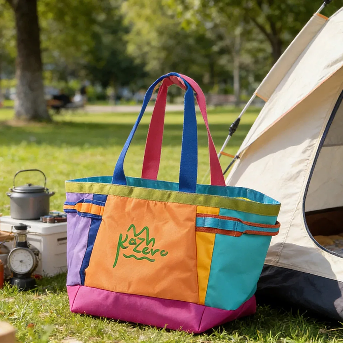sac fourre-tout sportif pour femme dopamine, sac à bandoulière colorblock avec logo, sac à main multifonction à grande capacité pour les déplacements et le sport