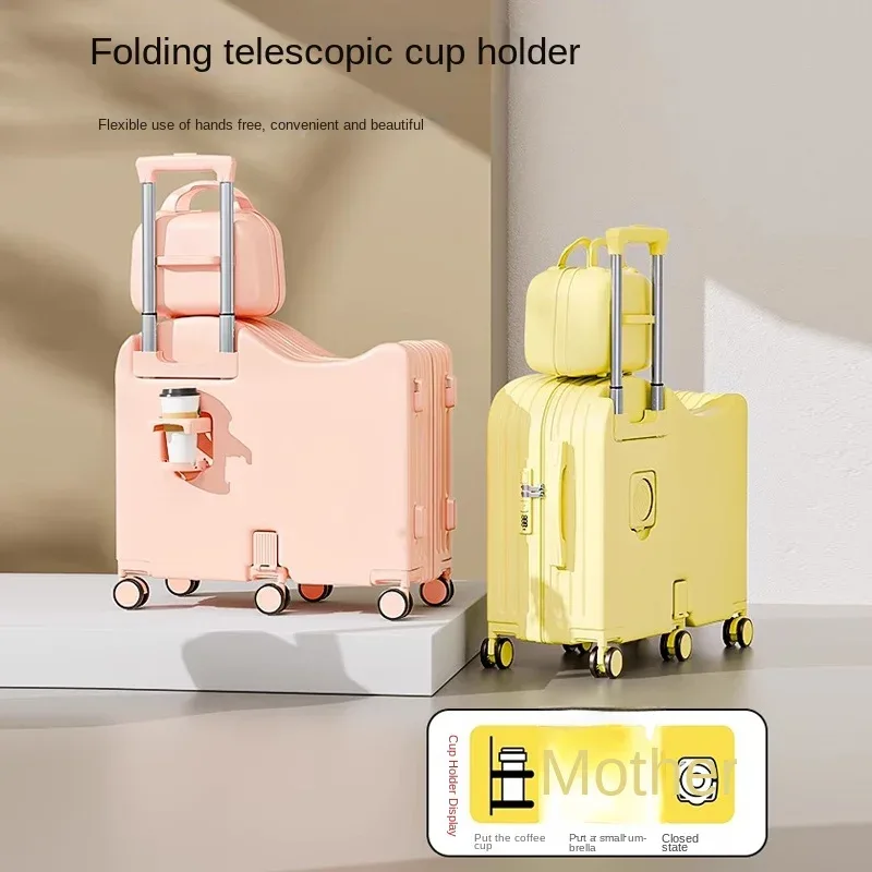 valise rigide abs blanc rose vert pastel compacts voyage famille enfants roulettes planches soutien compartiments pratiques