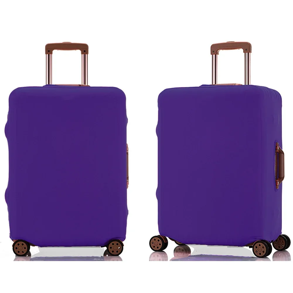 housse de protection pour bagages de 18 à 32 pouces, accessoires de voyage, tissu extensible illimité en or rose, housse anti-poussière, boîtier de chariot