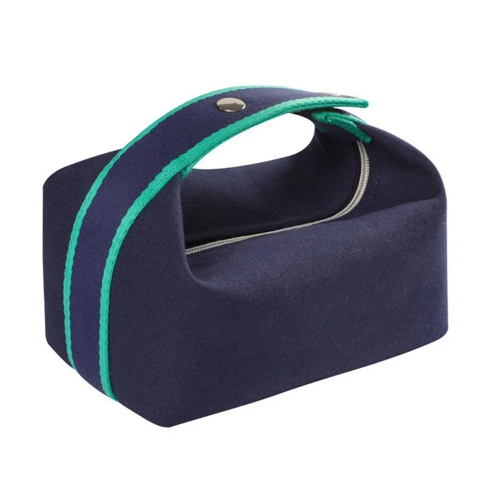 sac de rangement cosmétique grande capacité tendance, trousse de toilette portable en toile, organiseur de maquillage de voyage