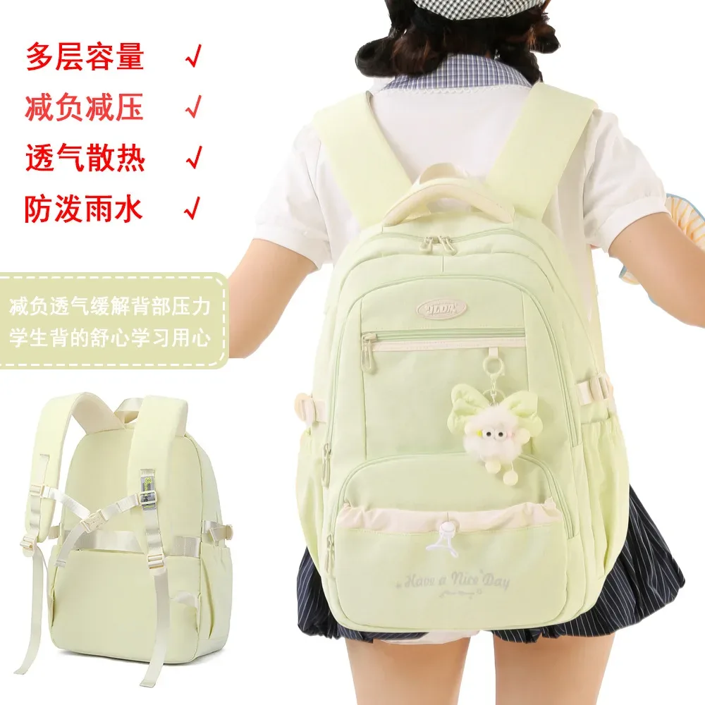 Sac à dos scolaire tendance pour filles, sacs d'école pour adolescentes, sac à dos pour ordinateur portable, sac à dos de voyage décontracté, sac à livres, cartable pour enfants, imperméable