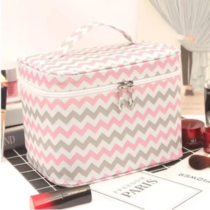 nouvelle trousse de maquillage portable en toile imperméable, mignonne, multifonctionnelle, pour voyage, sac de rangement pour maquillage, trousse de toilette bx118