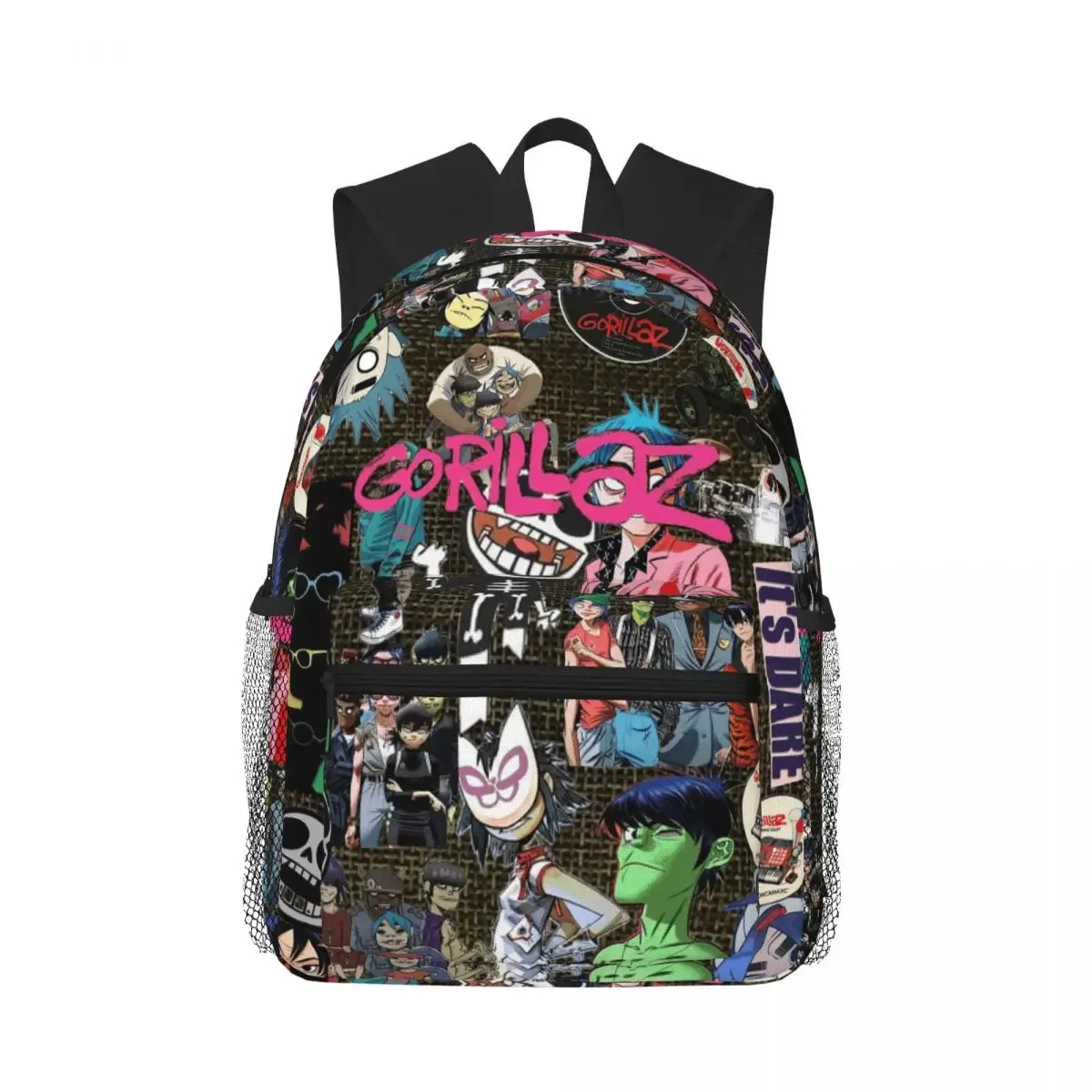 bande de musique gorillaz étudiant sac à dos sac d'école randonnée voyage sac à dos pour garçons filles bookbag sacs à bandoulière