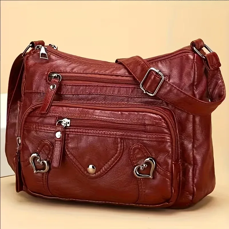 sac bandoulière multi-poches en cuir souple, sacs à main de luxe, sacs à main pour femmes, sacs à bandoulière de créateur pour femmes