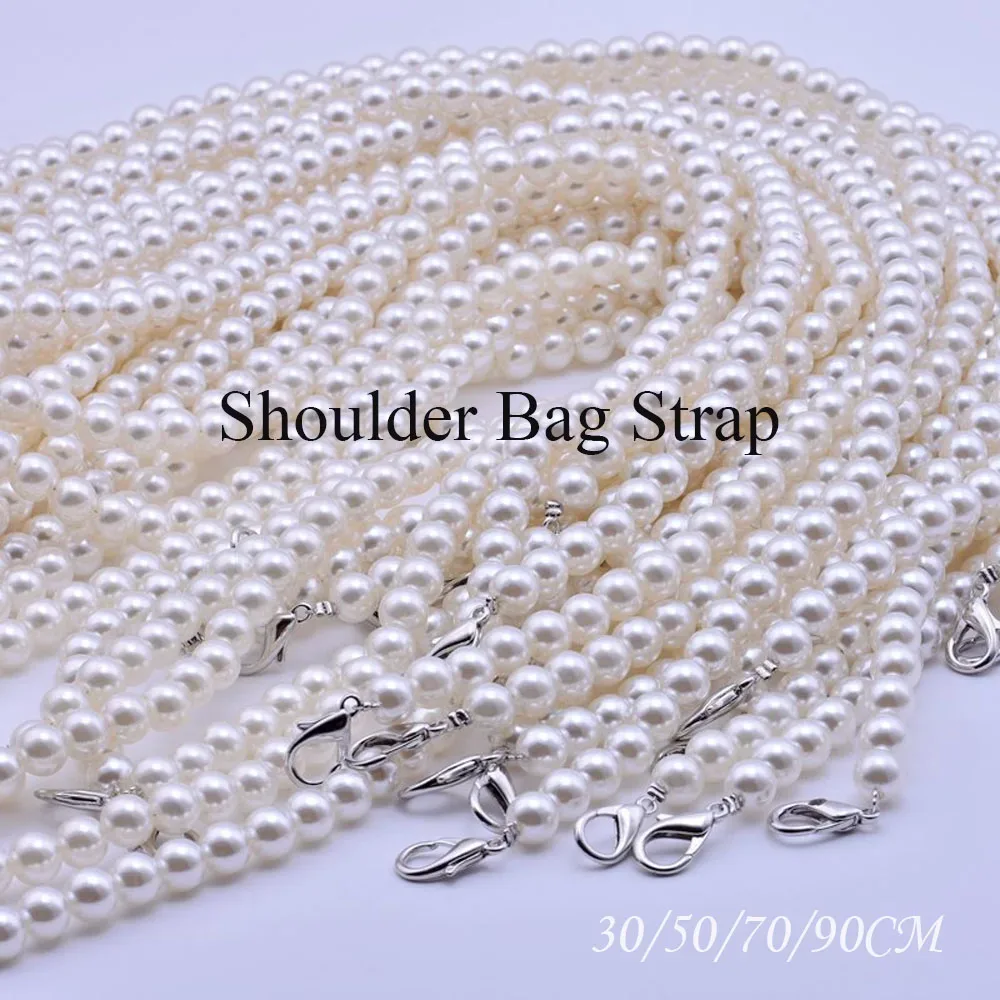 remplacement de sac à main, grandes perles, chaîne, sangle de sac à bandoulière, bricolage, chaînes de sac à main, poignées, nouveaux accessoires de sac 30/50/70/90cm