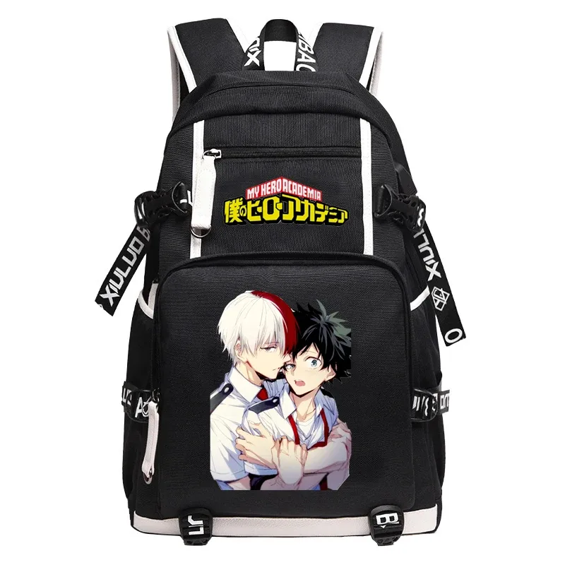 grand sac à dos anime oxford pour adolescentes, sac de voyage étanche, sac à dos bakugou katsuki pour hommes