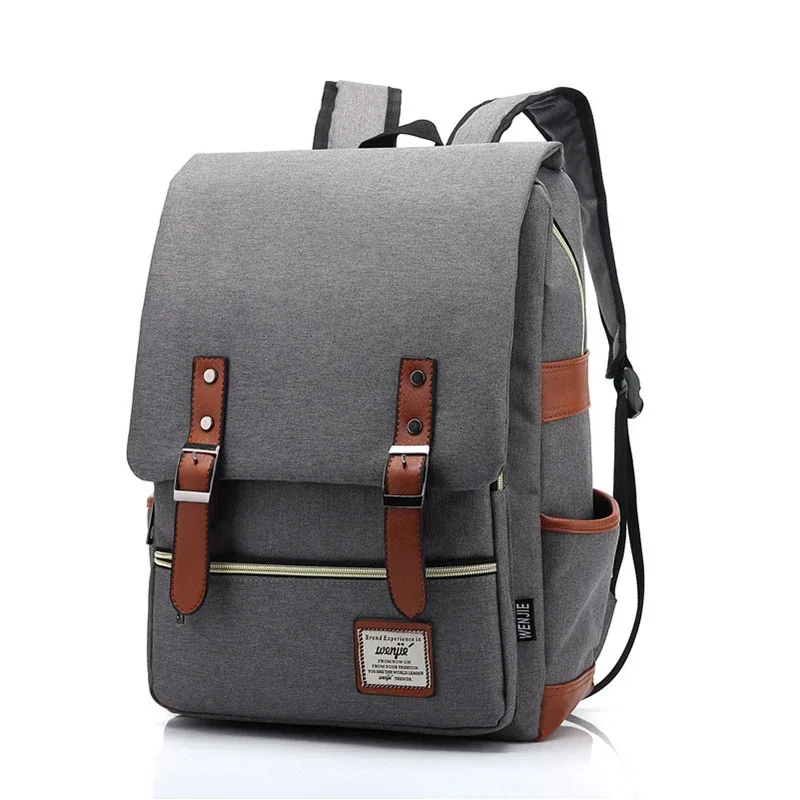 vintage unisexe oxford sacs à dos imperméables grande capacité hommes sac de voyage femmes étudiants livres scolaires 16 pouces sac à dos pour ordinateur portable