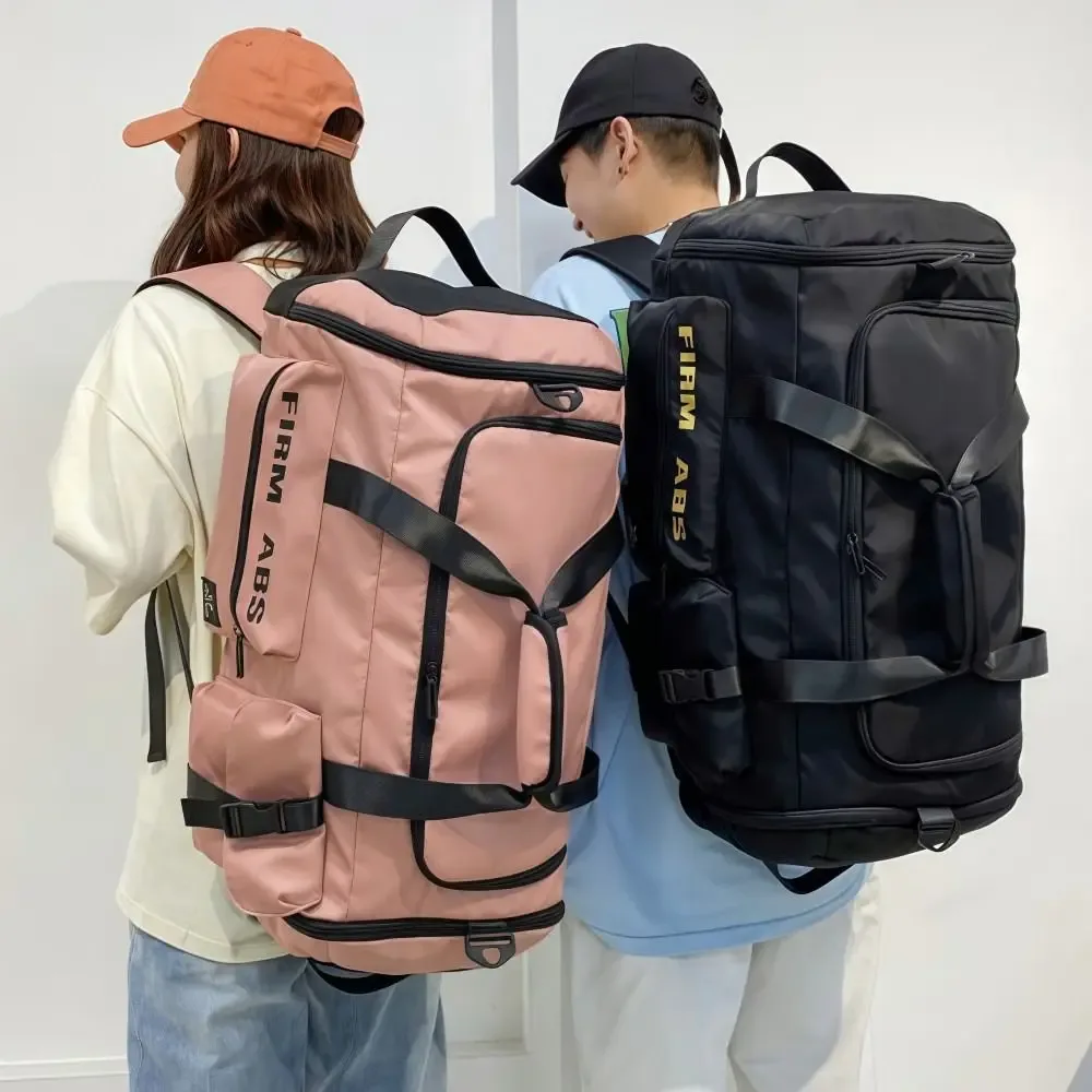 sac à dos de voyage 67l, grande capacité, sacs de camping 3 en 1, séparation sec/humide avec compartiment à chaussures, sac de sport unisexe