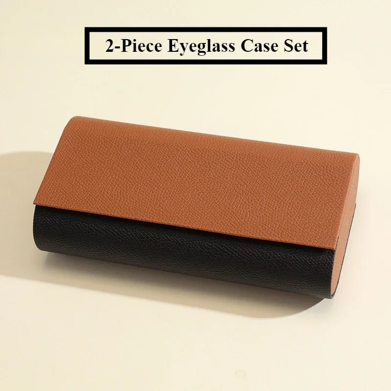 étui à lunettes en cuir pu gaufré litchi, mignon, avec cordon, pour lunettes de soleil et de lecture, sac de rangement portable de voyage