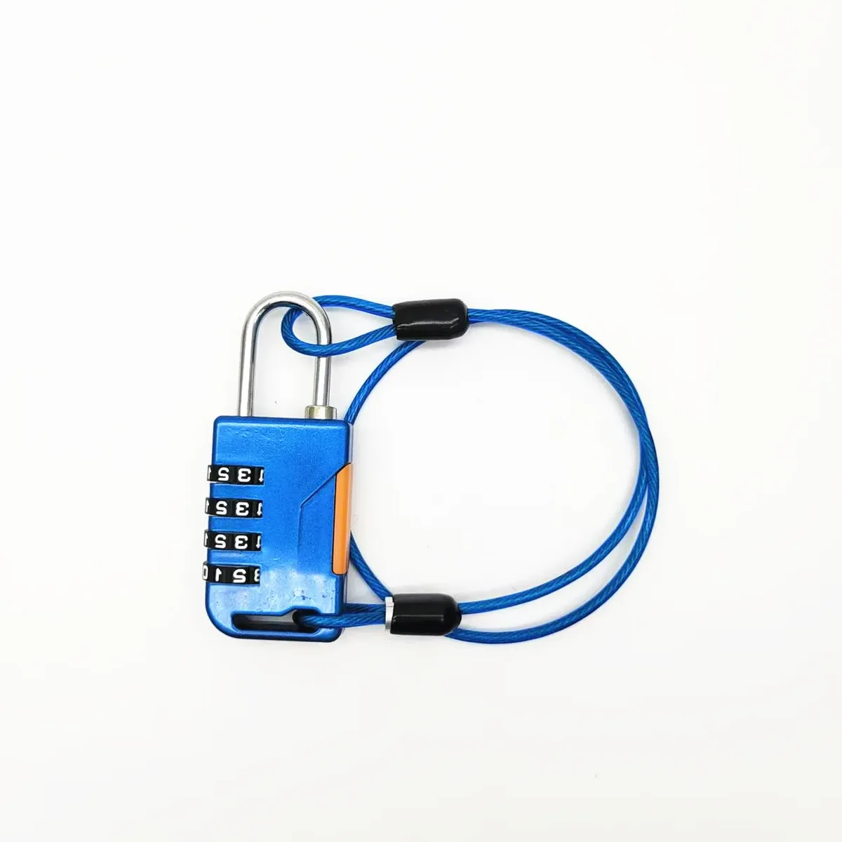 cadenas combiné numérique cordelette clips noirs robuste durables accessoires voyage sécurité numérique bleu noir