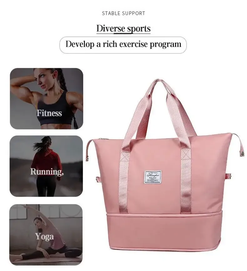 sac de voyage extensible grande capacité, sac de sport et de fitness résistant à l'eau, sac de voyage décontracté