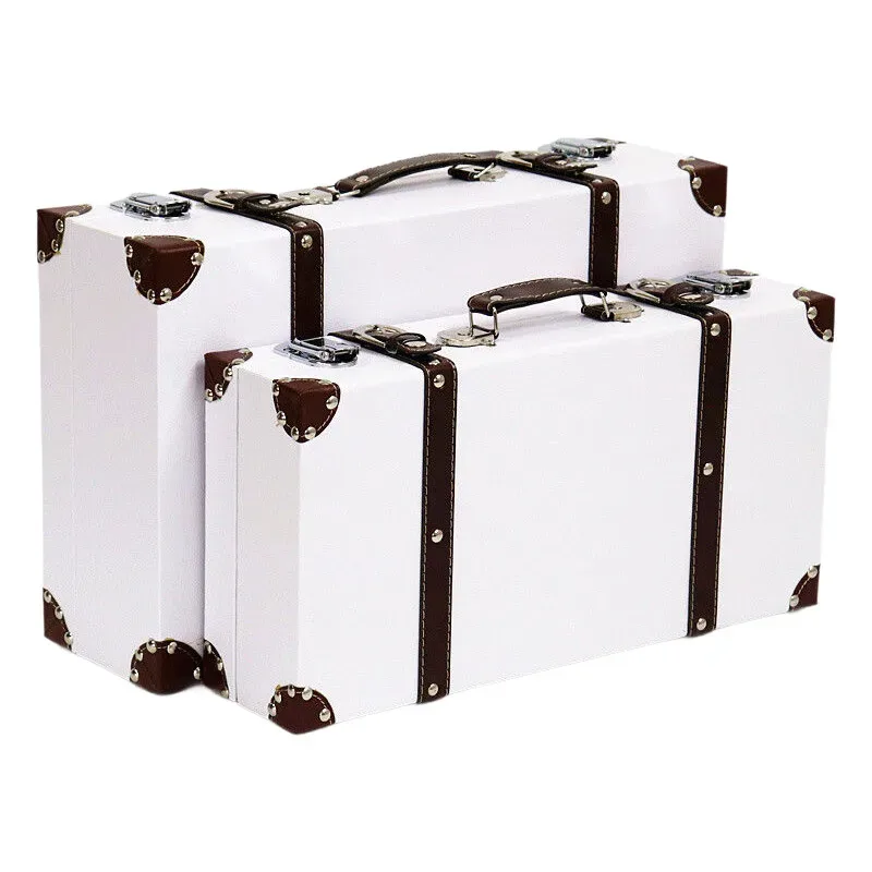 valise de boîte de rangement européenne vintage-vitrine de maison en bois, accessoire de photographie, organisateur de décor antique