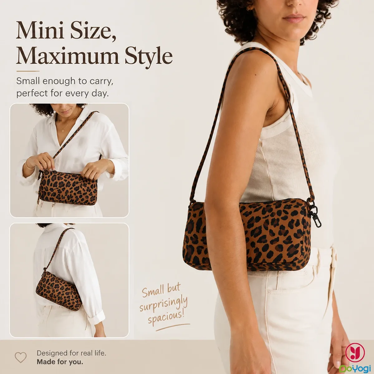 Sac Mini Loaf en Nylon, Sac Bowler Grande Capacité pour Femmes, Sac à Bandoulière Tendance pour le Travail, Sac de Shopping et Sac Bandoulière