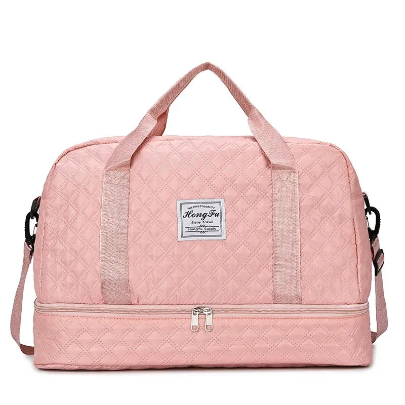 sac de voyage surdimensionné luxueux, élégant et durable, avec séparation sec/humide et poches latérales pratiques pour les voyages et les séances de sport
