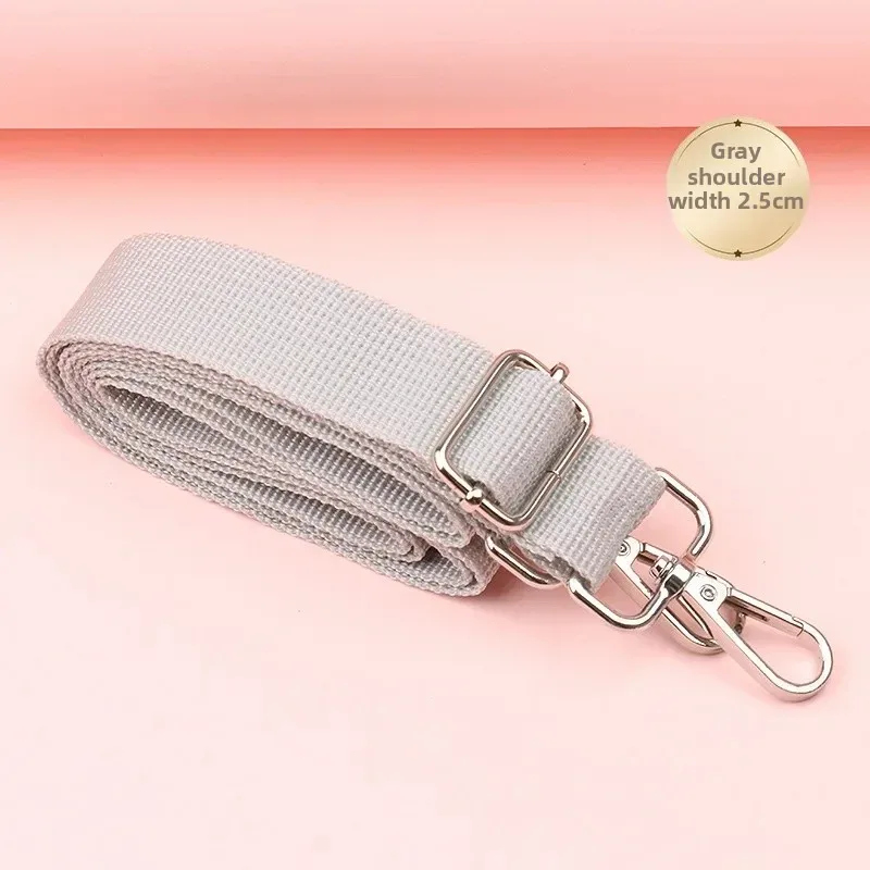 sac à bandoulière large de couleur pure, sac d'ordinateur, haut-parleur, appareil photo, sangle de tasse d'eau, accessoires polyvalents en fibre de polyester