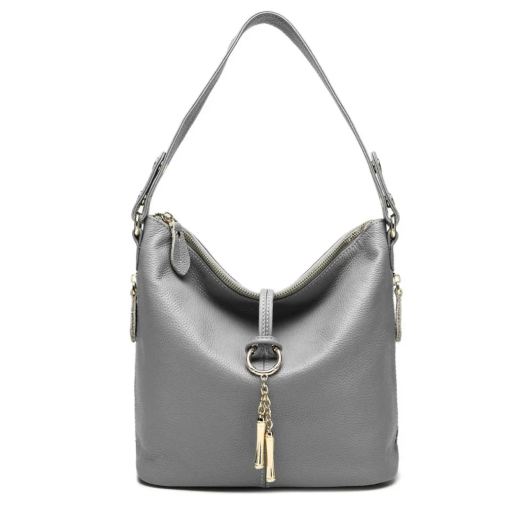 zency-sac à main élégant en cuir rouge pour femme, 100% group, hobo, charme, anneau, moyen, initié, jaune vif
