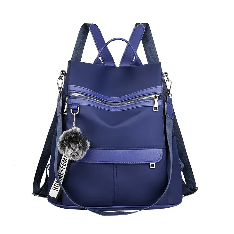 sac à dos antivol 3 en 1 de haute qualité pour femmes, sacs à bandoulière oxford imperméables, sacs d'école pour adolescentes, sac de voyage