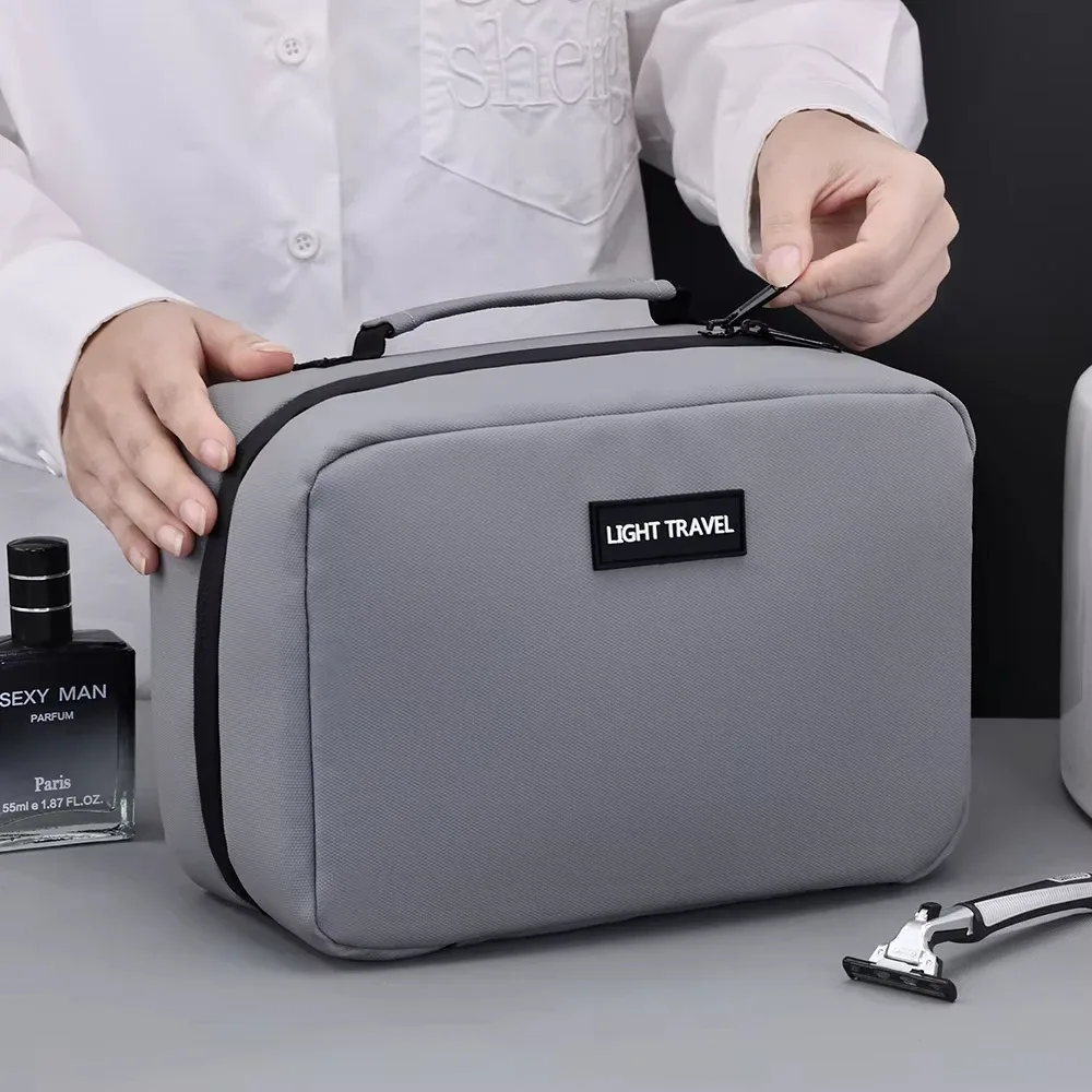 trousse de toilette suspendue de grande capacité, étanche, portable, nécessaire de voyage, trousse à cosmétiques pour hommes et femmes, pochette de lavage de beauté