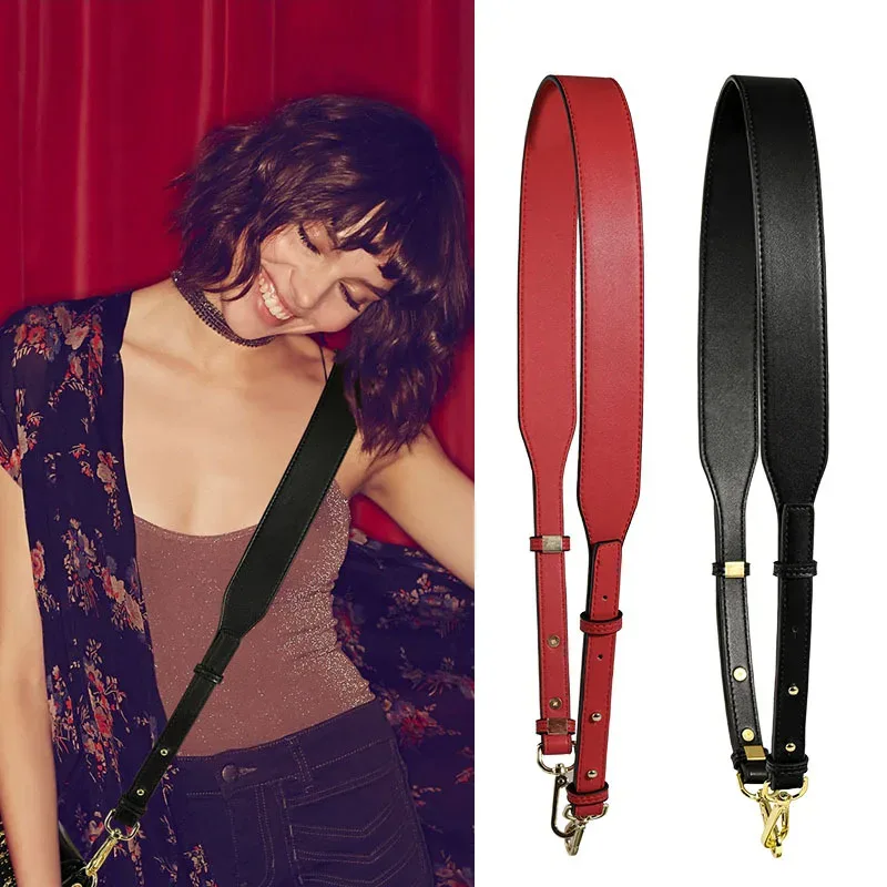 ceinture sac cuir réglable large noir marron rose bleu foncé rouge voyage femmes bandoulière remplacement accessoire